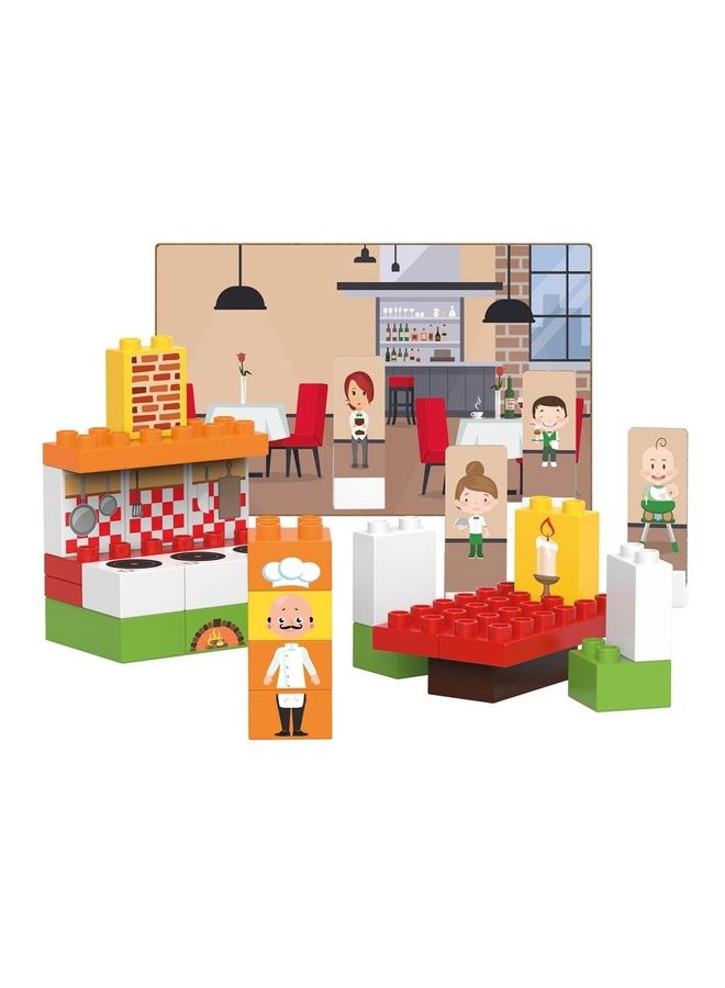 BioBUDDi BB-0141 40-Piece Restaurant Building Sets 40 6+ Years  - Image 3