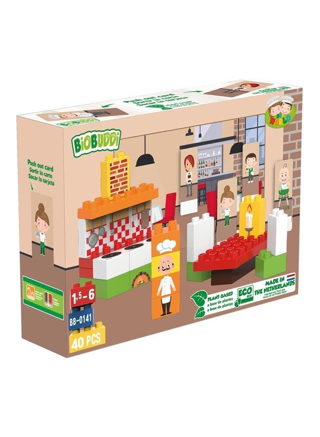 BioBUDDi BB-0141 40-Piece Restaurant Building Sets 40 6+ Years  - Image 4
