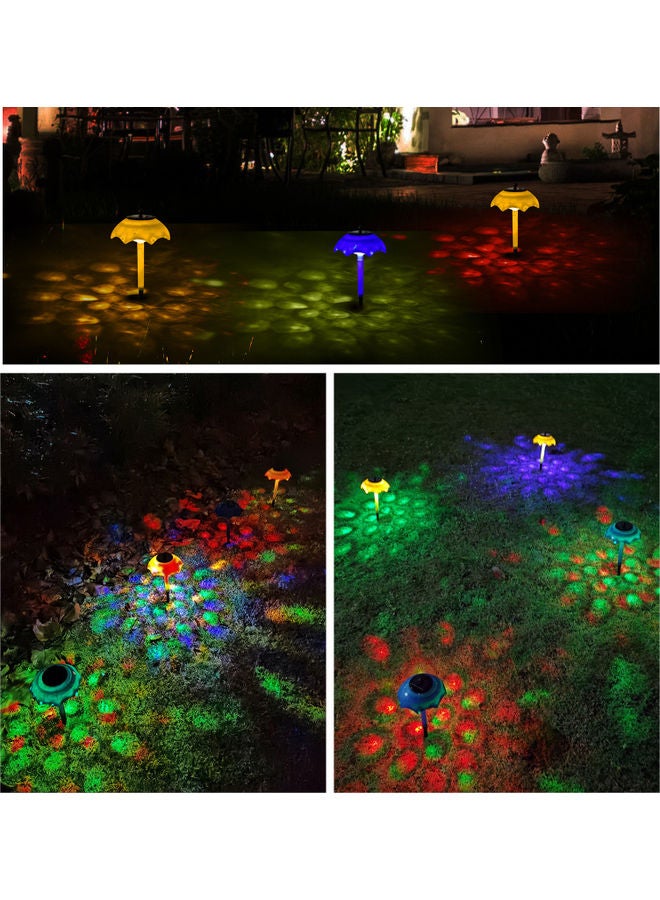 Generic Umbrella Shape Solar Landscape Light Blue/Black - Image 4