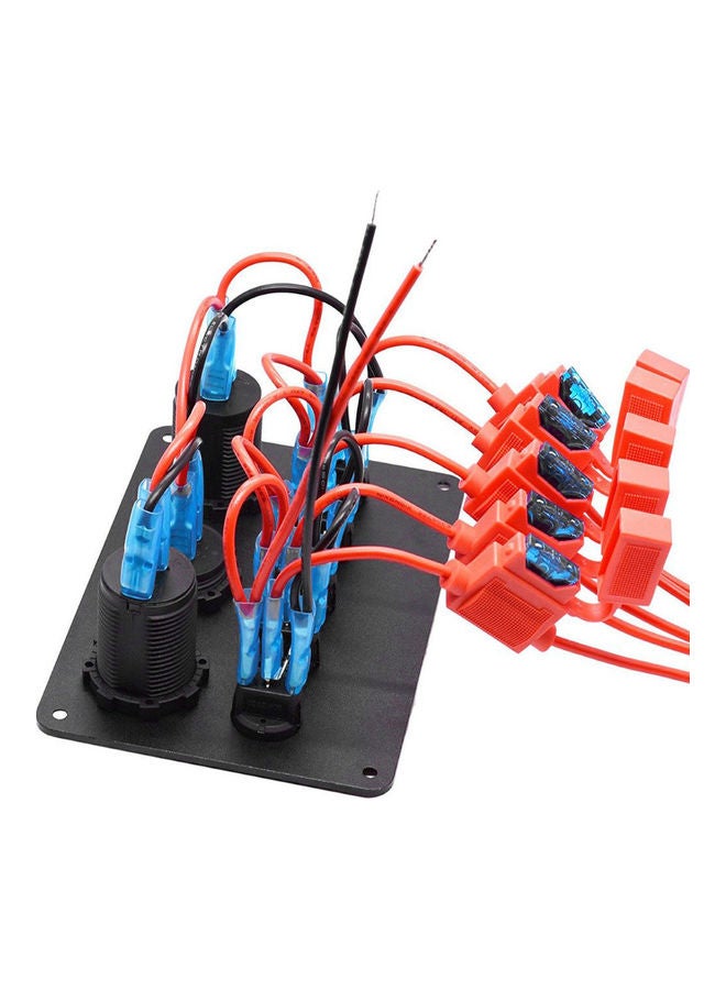 Inline Fuse Box LED Rocker Switch Panel
