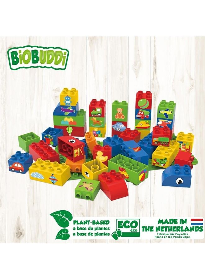 BioBUDDi BB-0006 40-Piece Learning To Create Baseplate Building Toy 40 3+ Years - Image 2