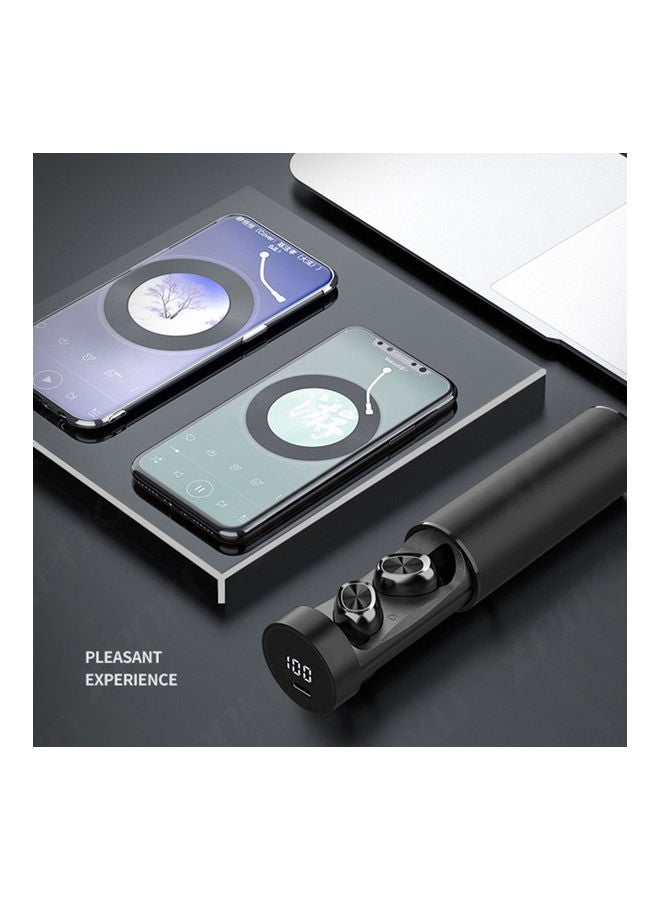 سماعة أذن داخلية لاسلكية حقيقية بخاصية بلوتوث وتحكم ذكي باللمس أسود/ أحمر - Image 2