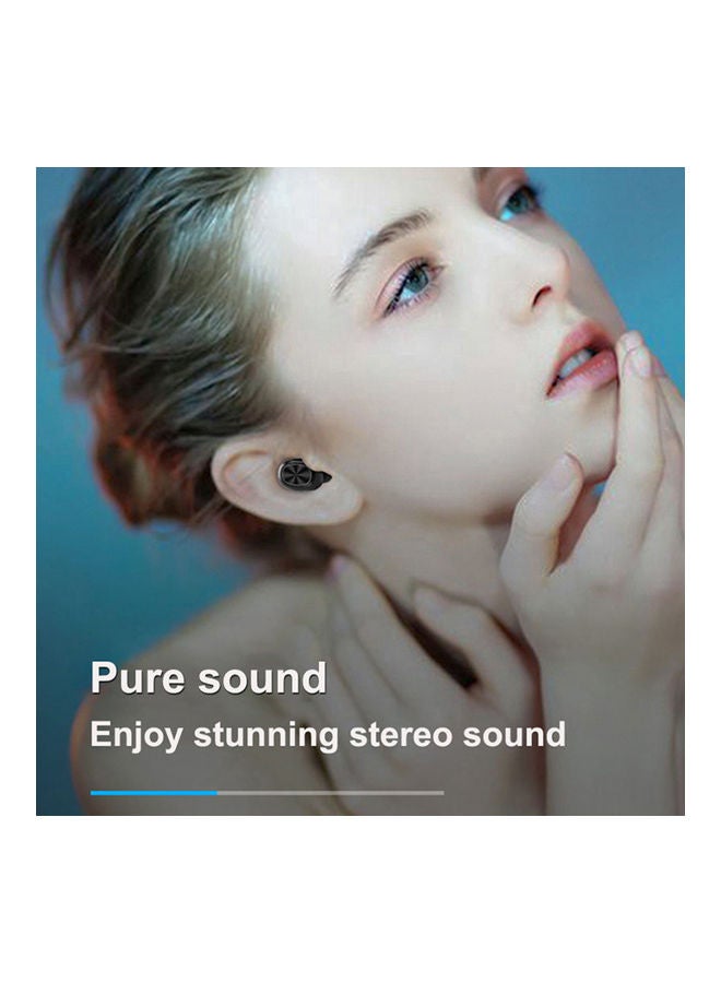 سماعة أذن داخلية لاسلكية حقيقية بخاصية بلوتوث وتحكم ذكي باللمس أسود/ أحمر - Image 4