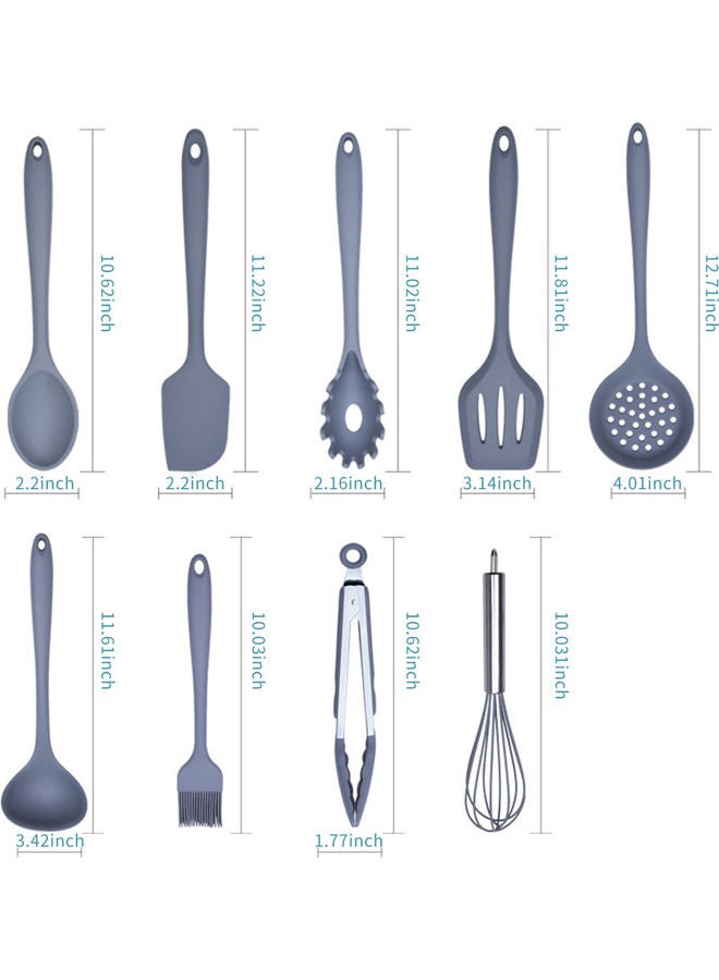 11-Piece Cooking Utensil Set Blue  - Image 2