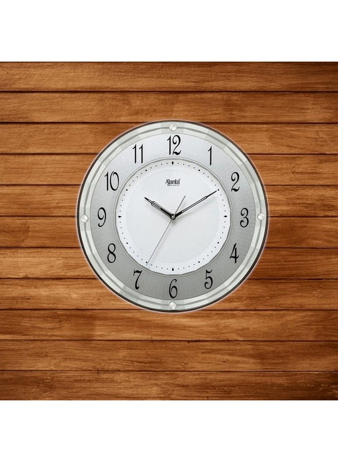 أجانتا ساعة حائط بعقارب بتصميم بسيط أبيض - Image 3