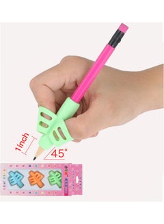 Generic 3-Piece Two-Finger Silicone Pencil Grips Multicolour  - Image 3