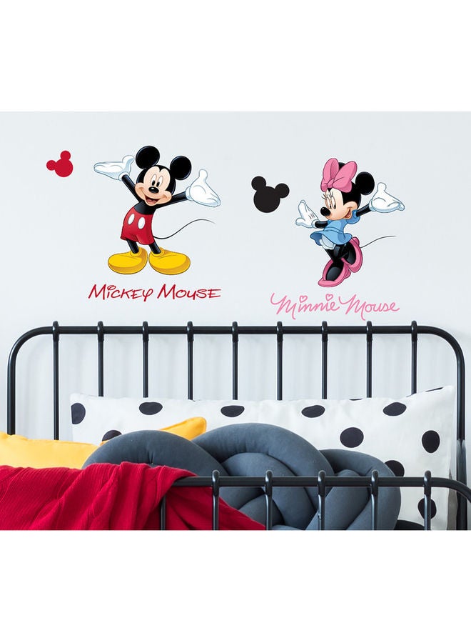 RoomMates Mickey and Minnie Mouse Wall Sticker Multicolour  - Image 2