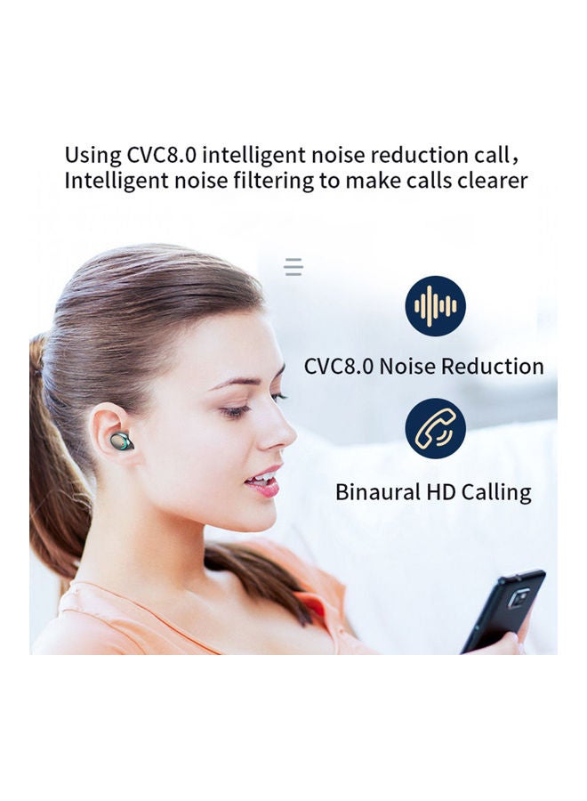 True Wireless In-Ear Bluetooth Headphone with Smart Touch Black - Image 3