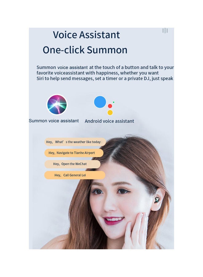 True Wireless In-Ear Bluetooth Headphone with Smart Touch Black - Image 4