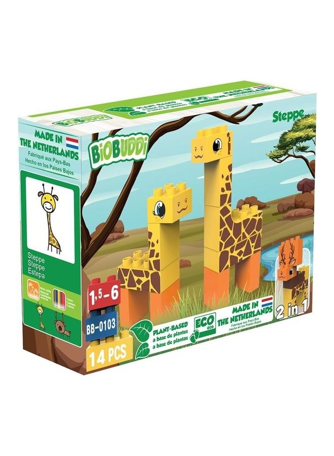 BioBUDDi BB-0103 14-Piece Steppe Building Toy 14 6+ Years - Image 4