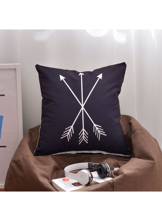 Arrow Themed Cushion Cover Black/White - Image 1