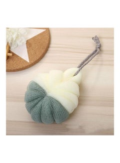 Portable Hanging Bath Flower Ball Brush Green/White 18x13x3cm
