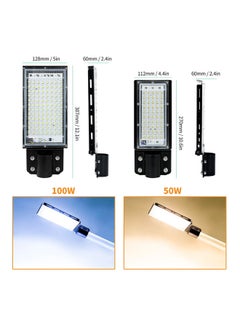 Generic AC180-100W Street Light with Mount Bracket Warm White  - Image 3