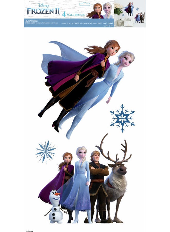 RoomMates Disney Frozen II Single Sheet Easy Peel and Stick Wall Decal Multicolour  - Image 1