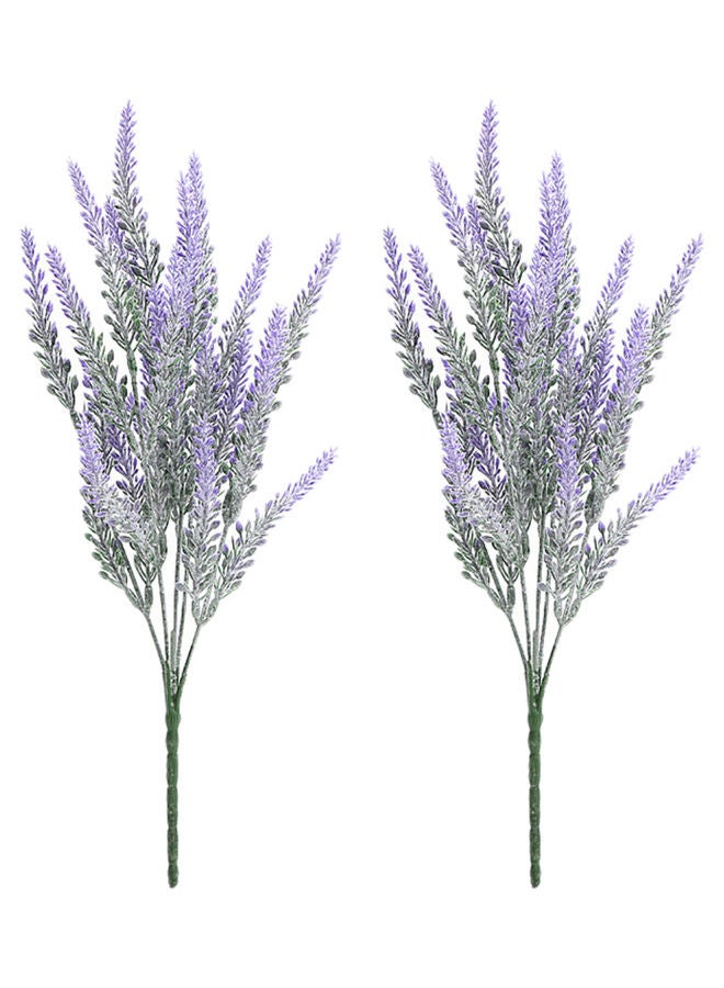 Generic 2-Piece Artificial Lavender Flower Purple  - Image 1