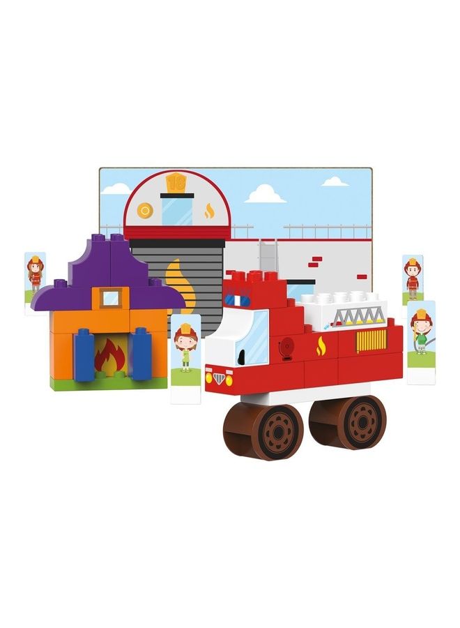 BioBUDDi BB-0130 40-Piece Fire Department Building Sets 40 6+ Years - Image 3