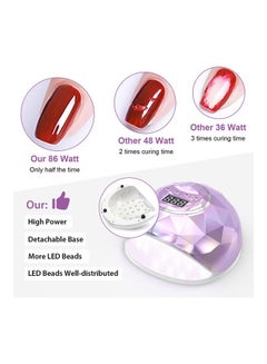 MissTiara Professional UV Light Nail Dryer Purple  - Image 3