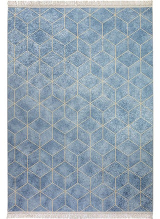 Rectangular Soft Touch Carpet Blue 60x40cm - v1628727034/N49859495A_1
