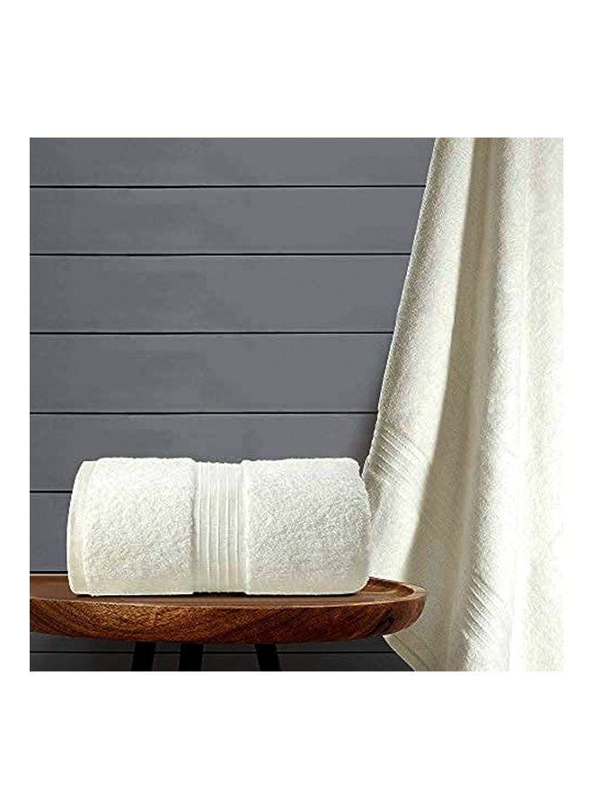 2-Piece Bath Towel Set White 70x140cm