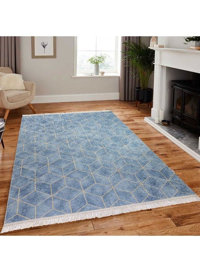 REGAL IN HOUSE - Rectangular Soft Touch Carpet Blue 120x80cm - Image 1
