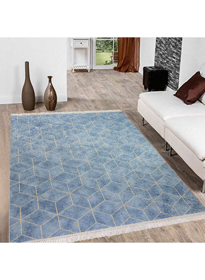REGAL IN HOUSE - Rectangular Soft Touch Carpet Blue 120x80cm - Image 1