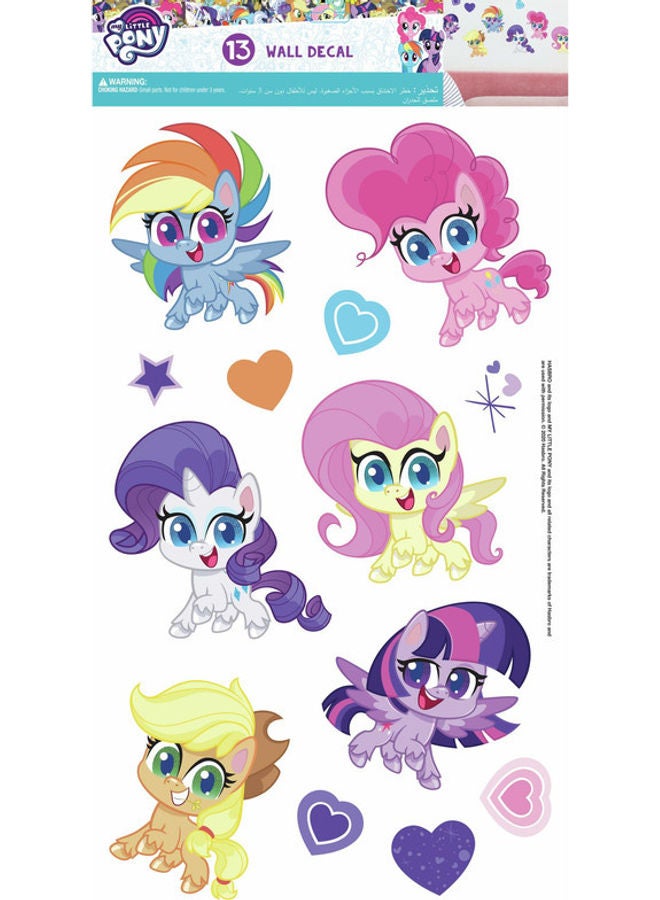 RoomMates My Little Pony Single Sheet Easy Peel and Stick Wall Decal Multicolour  - Image 1