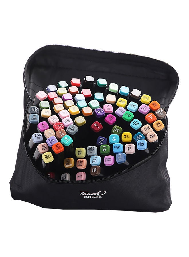 Generic 80 Colors Art Markers Set Multicolour  - Image 1