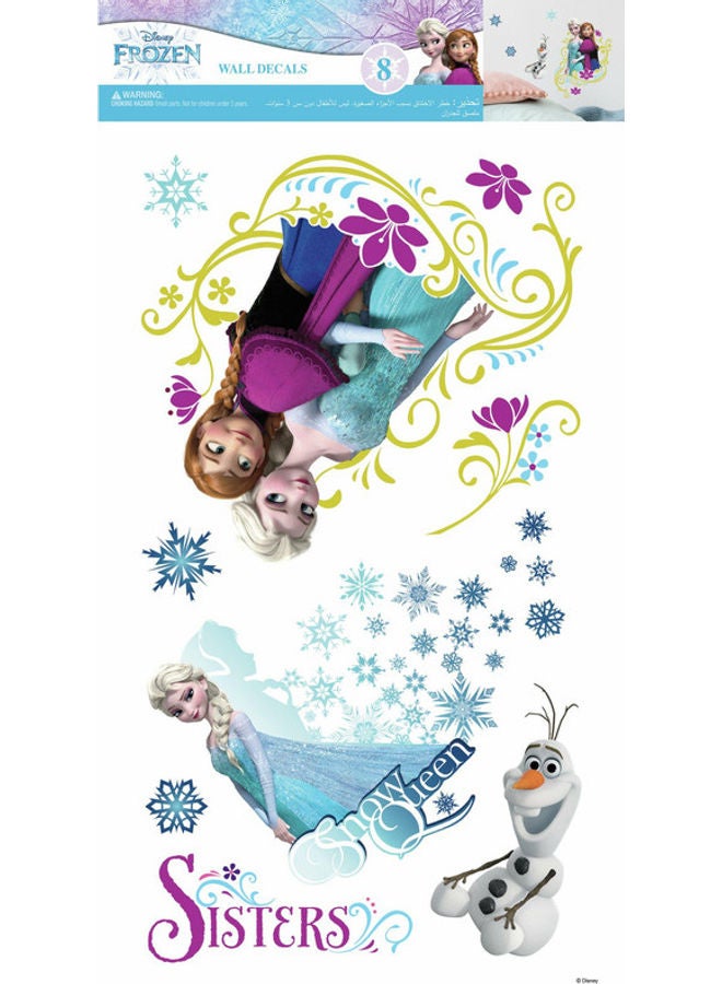 RoomMates Disney Frozen Anna and Elsa Wall Sticker Multicolor  - Image 1