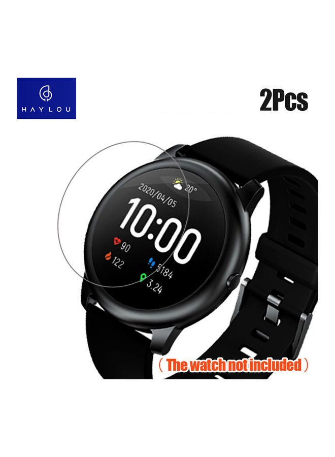 هايلو طقم أفلام واقية لساعة هايلو الذكية طراز LS05/LS05S من قطعتين شفاف - Image 1
