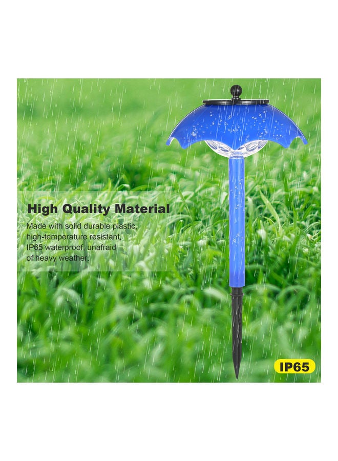 Generic Umbrella Shape Solar Landscape Light Blue - Image 3
