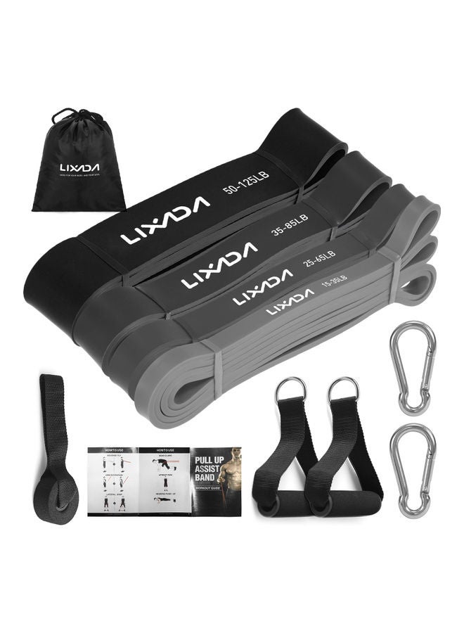 LIXADA 4-Pack Pull Up Resistance Loop Bands Set 25.00x13.00x25.00cm  - Image 1