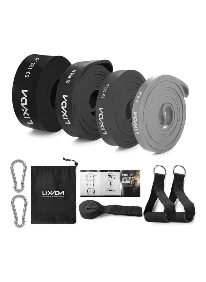 LIXADA 4-Pack Pull Up Resistance Loop Bands Set 25.00x13.00x25.00cm  - Image 2