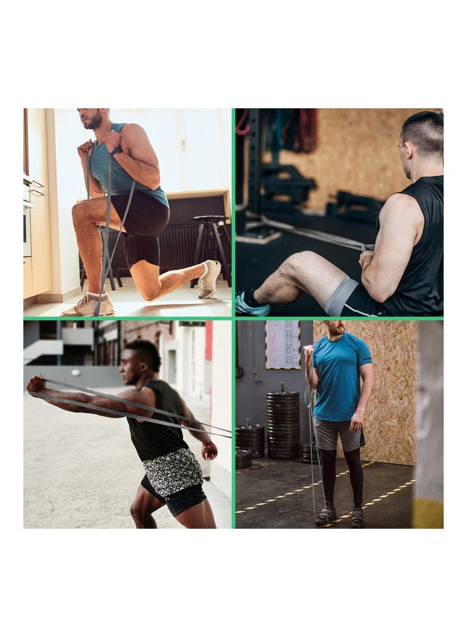 LIXADA - 4-Pack Pull Up Resistance Loop Bands Set 25.00x13.00x25.00cm - Image 1