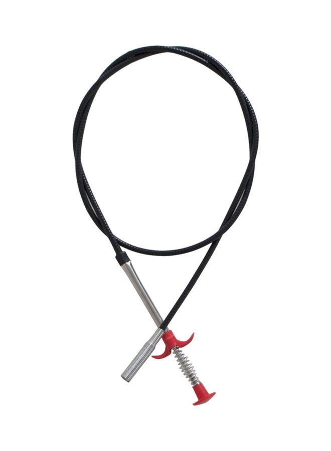 Plumbing Drain Clog Remover Black/Silver/Red  - Image 1