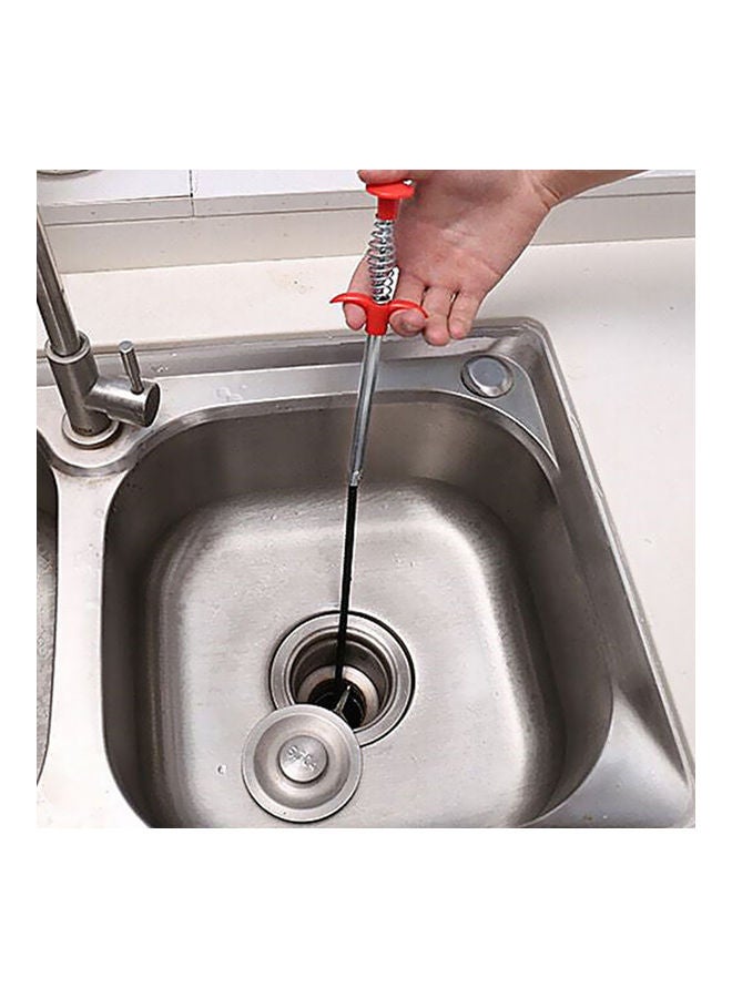 Plumbing Drain Clog Remover Black/Silver/Red  - Image 5