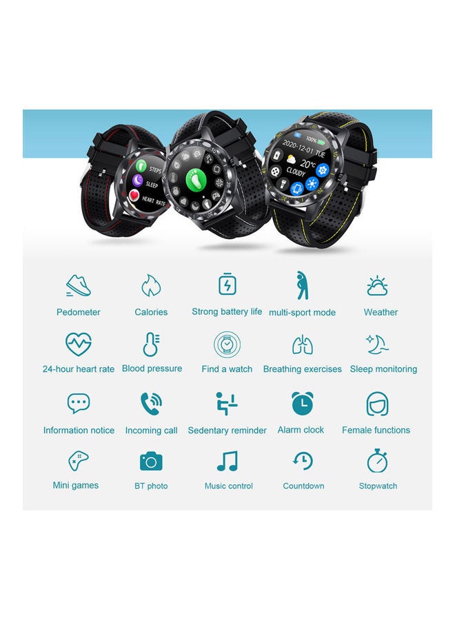 ColMi - SKY1 Plus Smart Watch Black/Red - Image 1