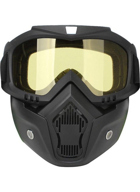 Mortorcycle Face Mask High-definition Goggles with Mouth Filter
