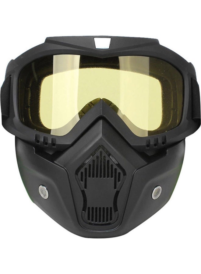 Mortorcycle Face Mask High-definition Goggles with Mouth Filter