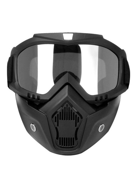 Mortorcycle Face Mask High-definition Goggles with Mouth Filter