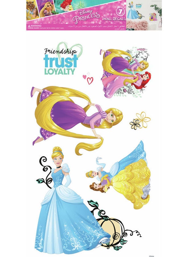 RoomMates Disney Princess Single Sheet Easy Peel and Stick Wall Decal Multicolour  - Image 1