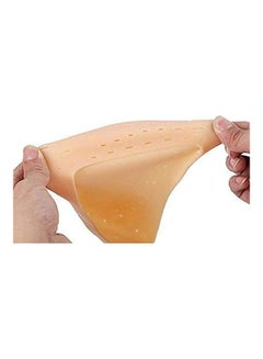 Scarlett Anti Crack Full Length Silicone Foot Protector Moisturizing Socks Beige  - Image 4