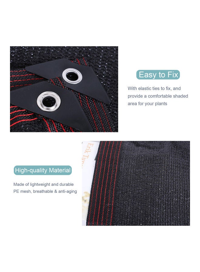 Generic Shade Cloth Cover Wtih Elastic TieKennel Yard Swimming Pool Black - Image 5