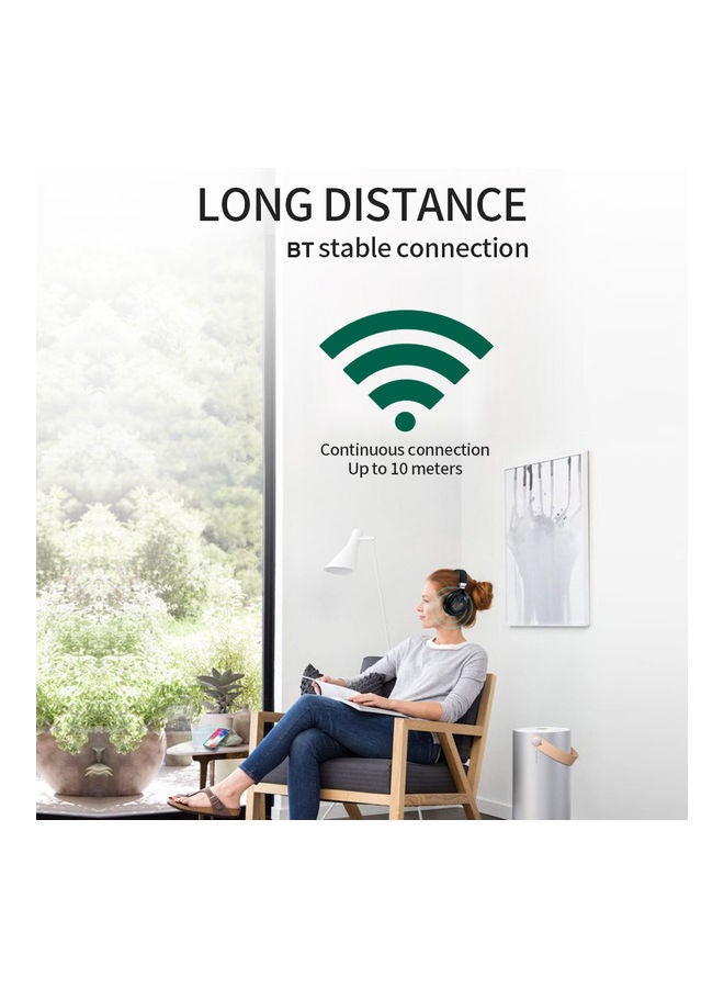 سمّاعة رأس بلوتوث لاسلكية أو سلكية بمنفذ USB-C مع ميكروفون ذهبي/فضي - Image 5