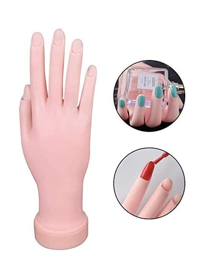 يد صناعية مرنة مع 500 طرف أظافر لتصميم فن الأظافر - Image 1