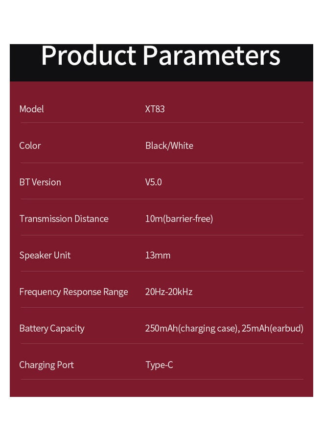 Lenovo XT83 Wireless BT Headphones White - Image 3