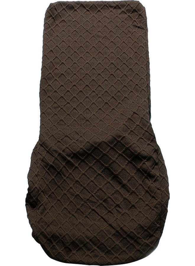 4-Piece Dining Chair Covers Canvas brown 12.00x1.00x12.00cm