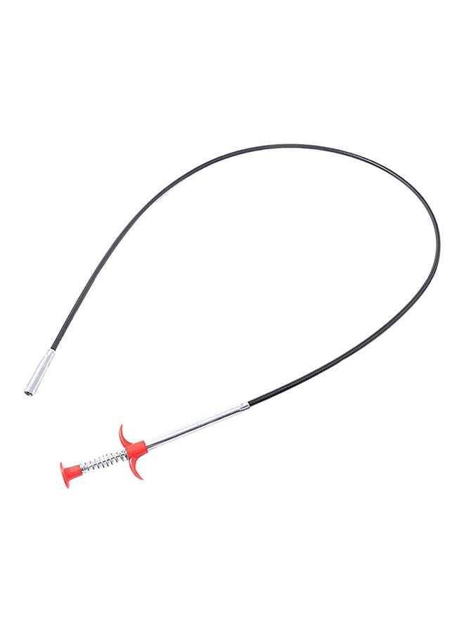 Plumbing Drain Clog Remover Black/Silver/Red  - Image 1