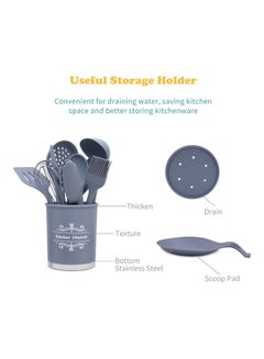 Generic 11-Piece Cooking Kitchen Utensil Set Gray  - Image 2