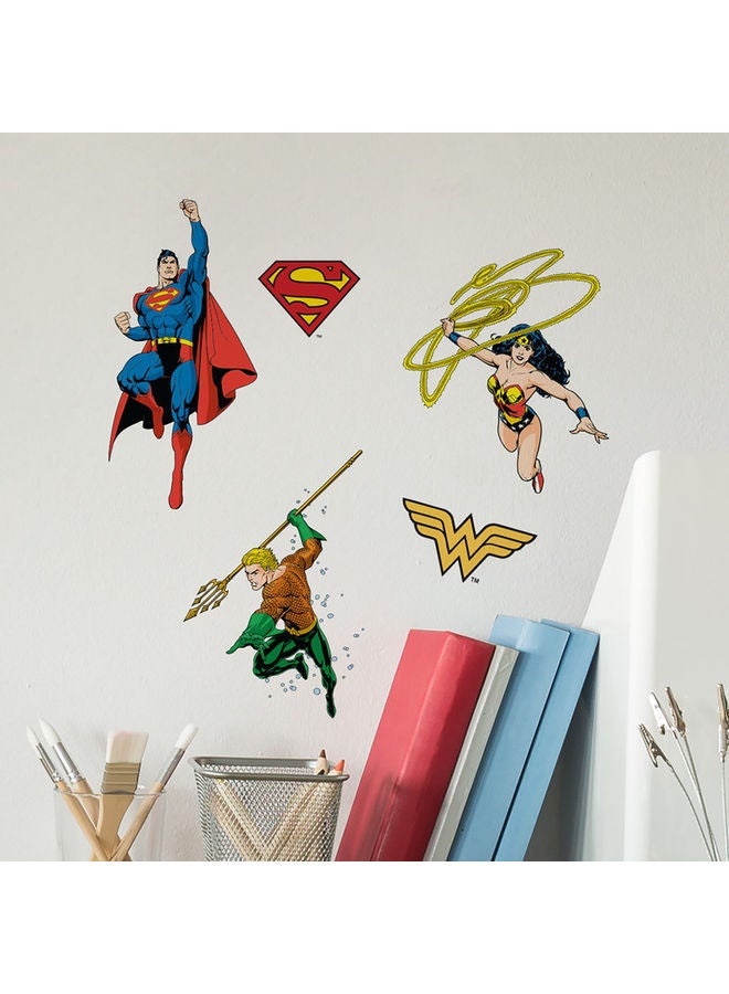 RoomMates Justice League Super Heroes Wall Sticker Multicolour  - Image 2