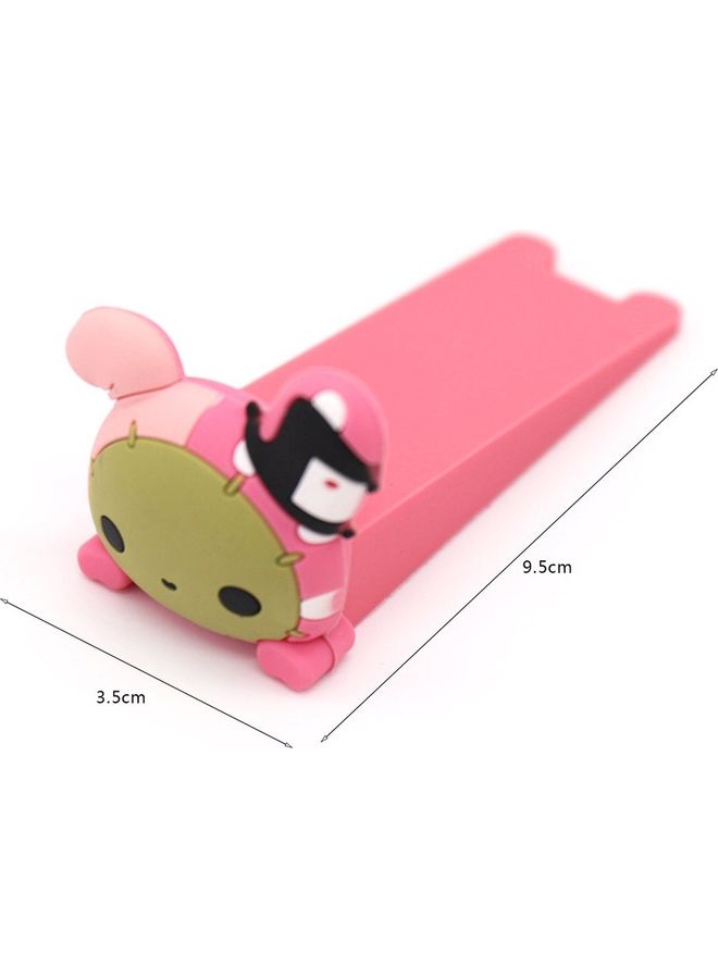 Cartoon Animal Child Safety Door Stopper Pink  - Image 2